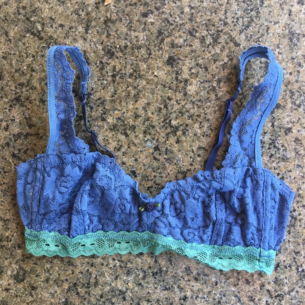 Intimately Free People Blue Green Bralette XS